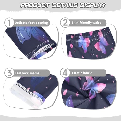 Toddler Girls Leggings Printed Yoga Pants Leggings Blue Pink Butterfly for Kids3
