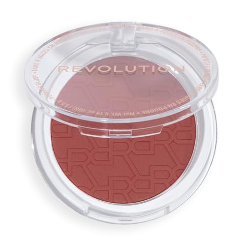 Image of Revolution Blusher Reloaded, Sugar Toast | Talc-Free Powder Blush with Matte Finish for Cheeks, Rich Pigment & Buildable, Vegan & Cruelty-Free