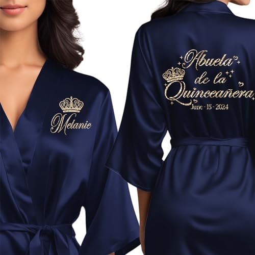 Mis Quince Anos Robes, Pretty Quinceanera Robes, Mama de la Quince, Quinceanera Gifts