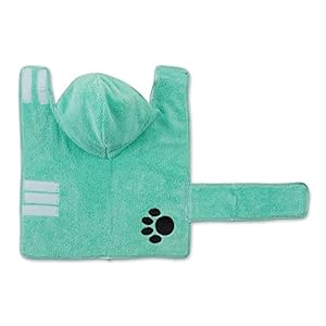 Bone-Dry-Pet-Robe-Collection-Embroidered-Absorbent-Microfiber-Bath-Robe-with-Adjustable-Closure-for-Dogs-Cats-X-Small-Aqua - Cucciolini Doodles   Bone-Dry-Pet-Robe-Collection-Embroidered-Absorbent-Microfiber-Bath-Robe-with-Adjustable-Closure-for-Dogs-Cats-X-Small-Aqua