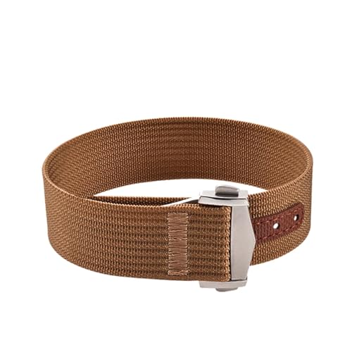 �O���[�h�i�C�����X�g���b�v 20mm �I���K X �X�E�H�b�` ���[���X�E�H�b�` �X�|�[�c �t�H�[���f�B���O�o�b�N�� �E�H�b�`�o���h �u���X���b�g �V�[�}�X�^�[ 300�Ή�(Brown)