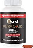 Qunol Ultra CoQ10 200mg, Ultra-High Absorption, Antioxidant, 60 Softgels