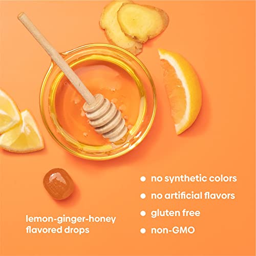 Image of Upspring Stomach Settle Nausea Relief Drops - Fast-Acting Pregnancy Nausea Relief & Morning Sickness Relief with Ginger, Lemon, Spearmint, Honey & B6, Lemon-Ginger-Honey Flavor, 28 Drops