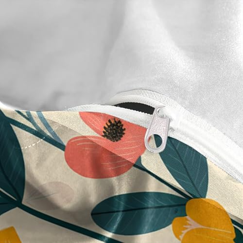 Housse de couette fleurie 200x200 pour lit double en microfibre - 8