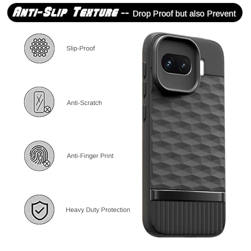 Image of Shockproof Case Compatible with iQOO 15R 5G | Full Camera Protection | TPU Flexible Back Cover for iQOO 15R 5G (Matte Black)