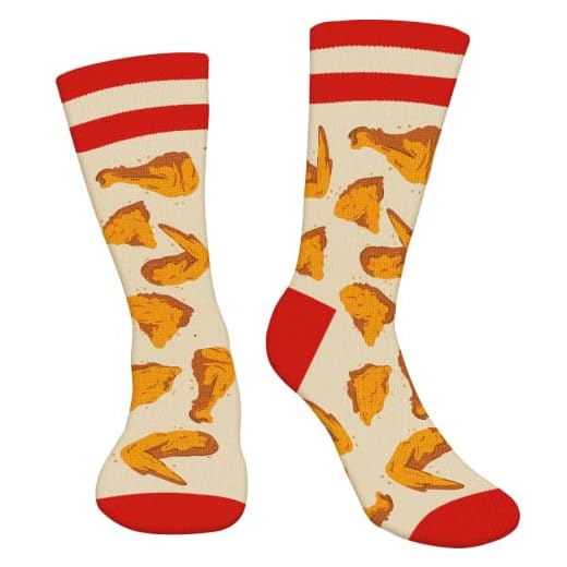 Calcetines Hombre Mujer Divertidos - Pollo Frito Personalizados Originales Dibujos Estampados Graciosos Frikis Colores Arte Comida Crossfit Algodon Calcetines Regalos Navidad Originales Adolescentes