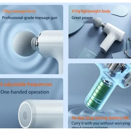 Image of Body Massage Gun, Sports Massager for Pain Relief and Faster Muscle Recovery with Multiple Attachments, Full Body Massager Machine