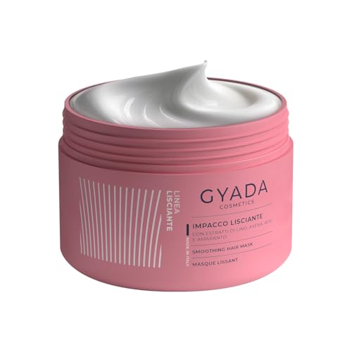 GYADA COSMETICS, Pack Alisador, Reestructurante, Disciplinante, Da Luminosidad para un Cabello Sedoso, con Extractos de Lino, Avena, Acai y Amaranto, 250 ml