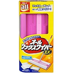 新品リンレイ滑り止め床用コーティング剤 500mL 2本＋オールワックスワイパー 室内犬のためのすべり止め床コーティング剤とオールワックスワイパーの