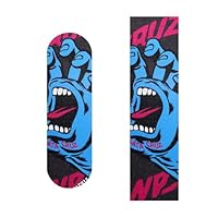 Ieron Premium wasserfeste Aufkleberbögen aus Sandpapier für Skateboards und Scooter, 83,2 x 24,9 cm, Evil Hand