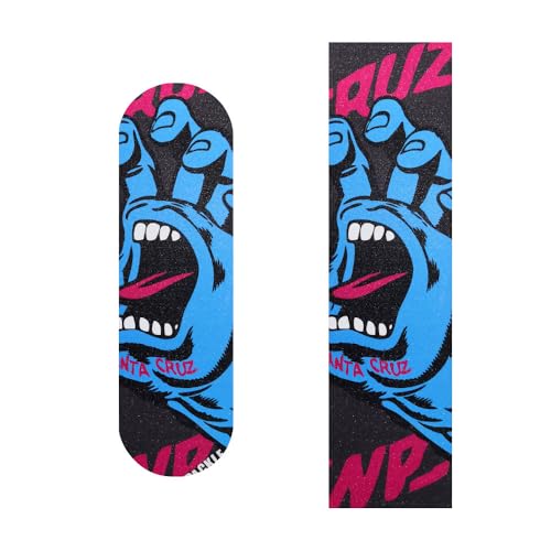 Ieron Premium wasserfeste Aufkleberbögen aus Sandpapier für Skateboards und Scooter, 83,2 x 24,9 cm, Evil Hand