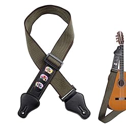 PIGMANA Sangle de guitare | Sangles de guitare en coton doux avec 3 supports de médiators | Sangle réglable en coton… - Les Beatles, Paul McCartney, John Lennon, RIngo Starr, George Harrison PIGMANA Sangle de guitare | Sangles de guitare en coton doux avec 3 supports de médiators | Sangle réglable en coton… – Image 6