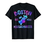 Photo Gallery boston massachusetts 1630 souvenir boston city stati retro maglietta Photo Gallery boston massachusetts 1630 souvenir boston city stati retro maglietta