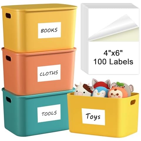 MaxGear 4x6 inch Removable Labels Cover