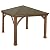 Gazebo with Aluminum Roof by Yardistry Cedar Wood 12' x 12', Perfect Addition for Patio or Garden