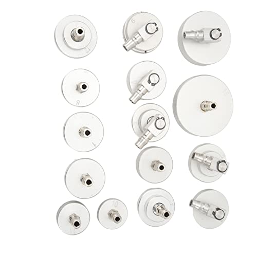 Adaptador Purga Frenos, Universal a Prueba de Fugas y Fácil de Usar Kit Cilindro Maestro 15 Piezas for Profesionales Bricolaje Automóviles Motos Camiones Talleres