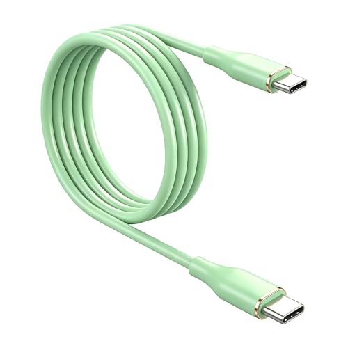 USB-C �P�[�u�� 2m 1�{�Z�b�g 60W PD�Ή� Type-C to Type-C 480Mbps | ���炩�V���R���f�� / ���݂ɂ����݌v / 30,000����Ȏ����N���A / �f���o�͔�Ή�/�O���[��