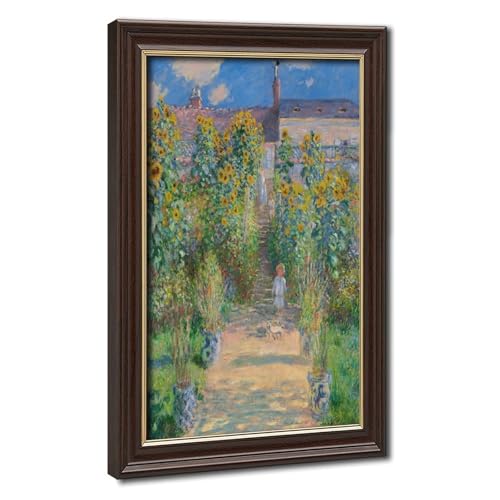 Toile Monet The Artist's Garden pour une ambiance zen au bureau et salon