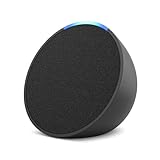 Amazon Echo Pop| Smart speaker with Alexa and Bluetooth| Loud sound, balanced bass, crisp vocals| Black