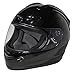 Fuel Helmets SH-FF0016 Full Face Helmet, Gloss Black, Large