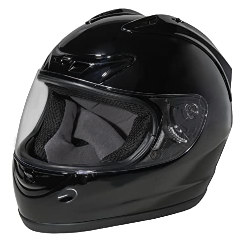 Fuel Helmets Unisex-Adult Full Face Helmet, Gloss Black, X-Large by Fuel Helmets - Used condition - US$46.02
