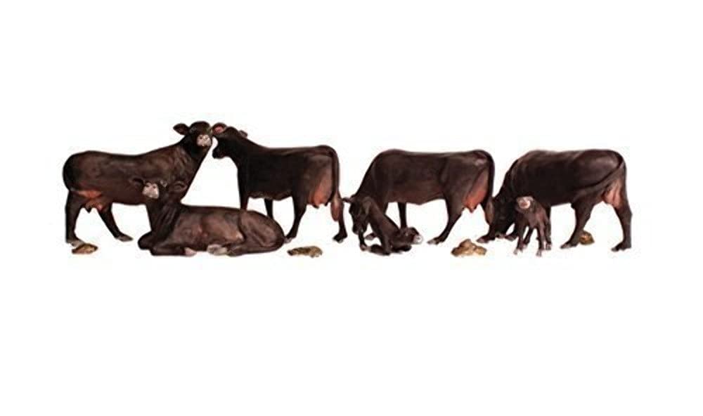 WOODLAND SCENICS A2217 Black Angus Cows N WOOU2217 by Woodland Scenics