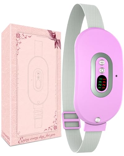 OVIFM Almohadilla Termica Menstrual,Cinturon Menstrual Termico,3 Modos de Calefacción y 3 Modos de Masaje,Cinturon Dolor Menstrual,Almohadilla Termica Menstruacion,Menstrual Relief Pad(Morado)