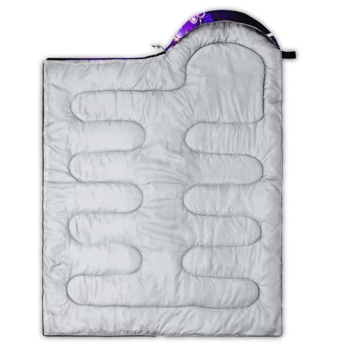 Image of QOOMO Ball Flower Camping Sleeping Bags,3 Season Warm & Cool Weather,Lightweight,Waterproof Sleeping Bags for Adults & Kids,Traveling,and Outdoors,Camping Gear Equipment