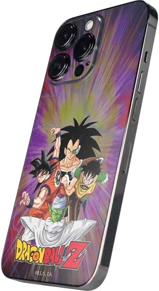 Vista 16 de Skinit Calcomanía para iPhone 14 Pro Max, diseño oficial de Dragon Ball Z Goku Iconic Kanji Symbol Naranja