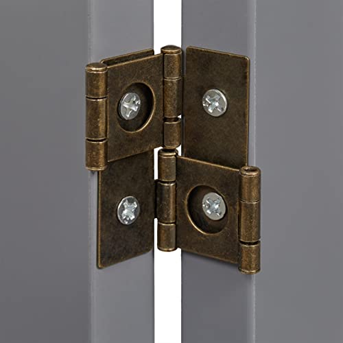 Relaxdays Absperrgitter, freistehendes Schutzgitter, HxB: 70 x 154 cm, mit Füßen, Hunde, klappbar, Türgitter, grau