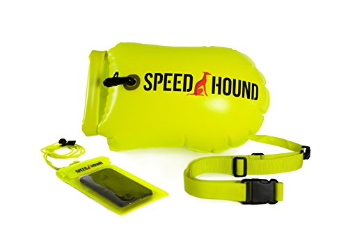 Speed Hound Triathlete's #1 Choice Swim Buoy (Highlighter Yellow, X-Large 28L)