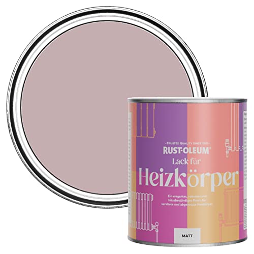 Rust-Oleum, rosa Heizkörperfarbe, hitzebeständig, geruchsarm in Matt Finish - Sanftes Licht 750ML