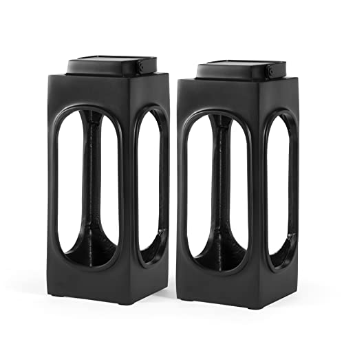 BIRDROCK HOME Dekorative Kerzenlaternenhalter, für den Innen- und Außenbereich, Metall, 2 Stück Cover
