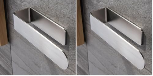 Image of Taozun Hand Towel Holder /Hand Towel Ring - Self Adhesive Bathroom Towel Bar Stick on Wall, SUS 304 Stainless Steel Brushed (Pack of 2)