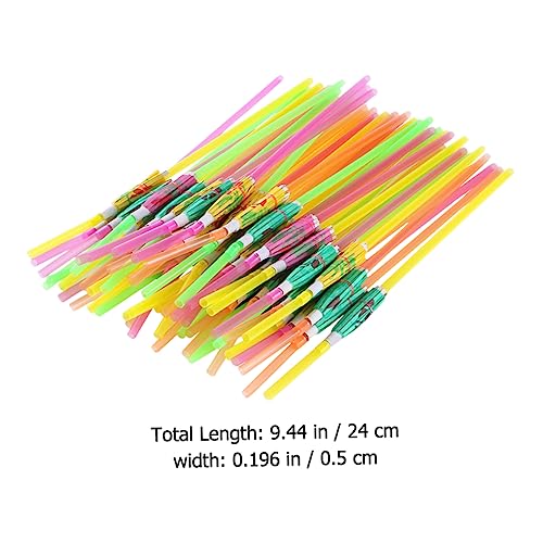 100 pitillos plásticos de paraguas multicolor de 24 cm miniatura 2
