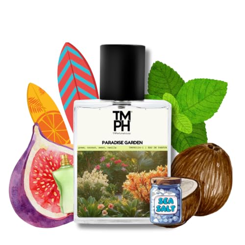 Image of TMPerfumehouse Paradise Garden EDP for Men | Fresh, Green & Long Lasting Perfume Spray | Coconut, Sweet & Vanilla Fragrance | Luxury Gift for Him | TMPH | 50ml