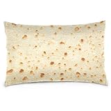 Kaariok Burritos Tortilla Giant Funny Realistic Food Pillowcase, Cotton Soft Pillow Case Cover Prote