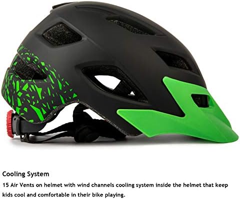 EXCLUSKY Kids Helmet, Kids Bike Helmet Lightweight Adjustable Child Helmet for Boys Girls 50-57cm — view 5