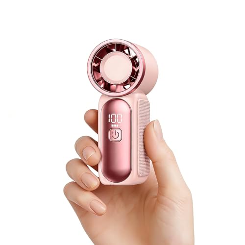 Mini ventilateur rechargeable de poche pour rester au frais en voyage et au bureau
