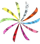 HNZMDY 50 Pcs 4 Inch 5 Inch Archery Arrow Fletching Real Turkey Feather Fletching Right Wing Feat...