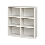 白井産業 フリーラック シェルフ 本棚 整理棚 同シリーズで組み合わせ自由自在 一人暮らしの部屋にピッタリサイズ ホワイト 白木目 ベーシックデザイン 幅83.5×奥行29.2×高さ89.8cm FUL-9085WH フルニコ