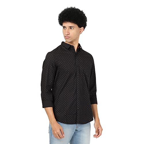 Image of Lee Men's Polka Dots Slim Fit Shirt