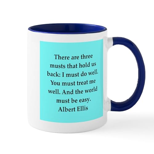 Taza de cerámica 11 oz con frase de Albert Ellis miniatura 1