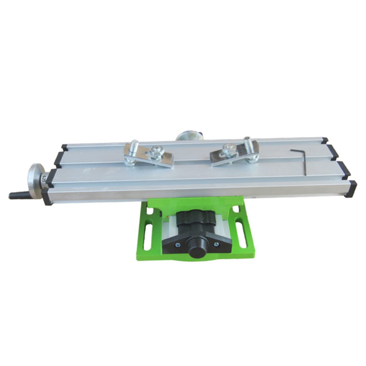 NUOBESTY Mini para Mesa de Trabajo de Fresadora Abrazadera de Banco Ajustable X-y Aleación de Aluminio Resistente Multifuncional para Taller 1