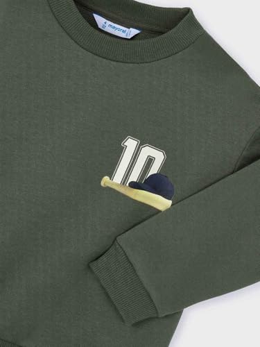 Mayoral Back Print Pullover for Boys Olive3