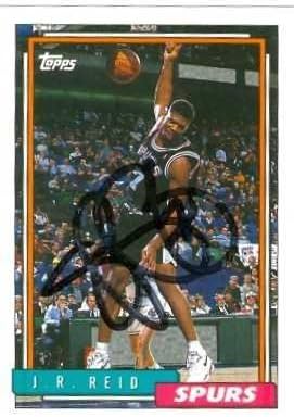 Miniatura 1 de J.R. Reid autographed Basketball Card (San Antonio Spurs) 1993 Topps #376 - Autographed Basketball Cards