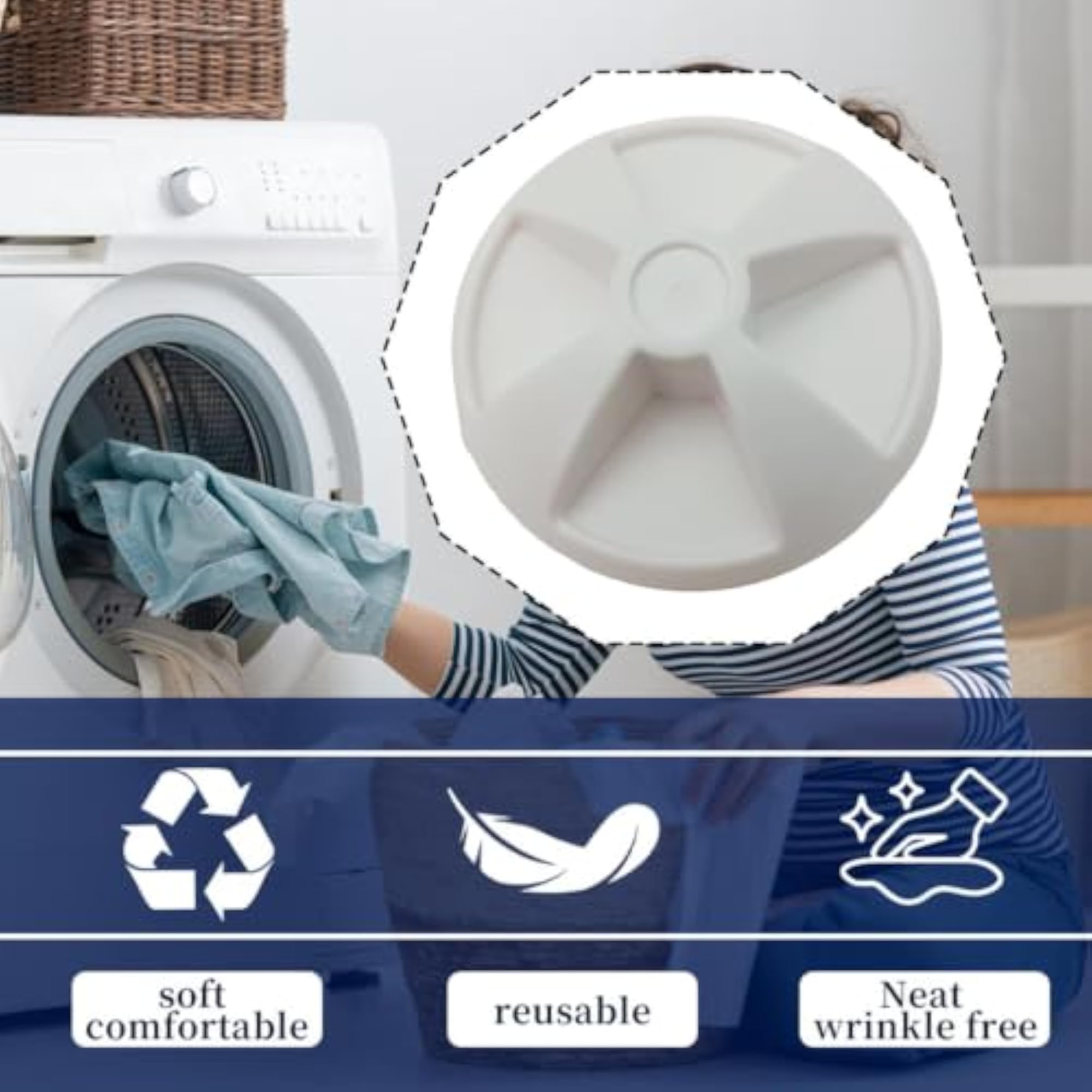 Laundry Bed Sheet Detangler, White