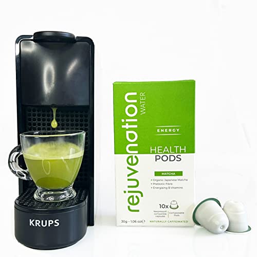 Rejuvenation Water Matcha Nespresso Compatible Pods - Premium Grade Japanese Matcha Powder With Prebiotic Fibre And B Vitamins. Green Tea Nespresso Capsule - 100 Pods #TOP6