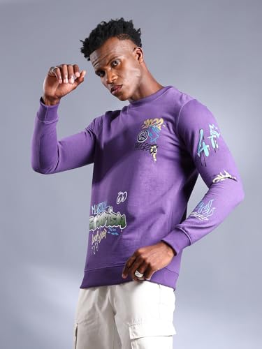 Image of The Indian Garage coRegular Fit Placement Print Long Sleeve Pull On Sweatshirt