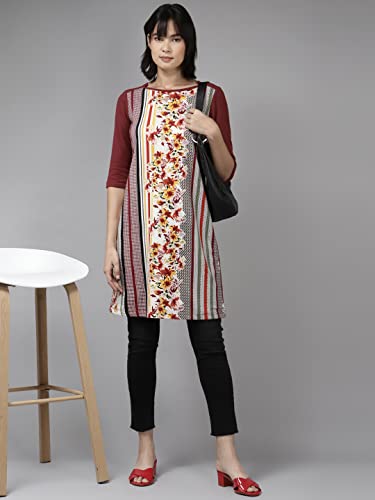 Image of Aarika Women's Regular Fit Shirt (TP-WL-W-M-12157 Maroon M)